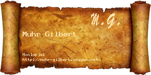 Muhr Gilbert névjegykártya